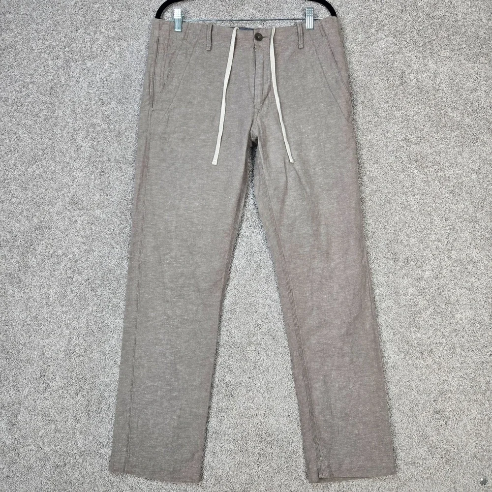 Banana Republic Pants Mens 32x32 Gray Linen Blend straight